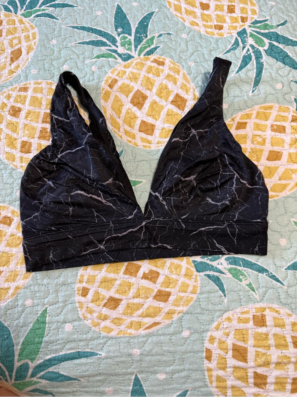 Victoria Secret Black Marble Wireless Bralette